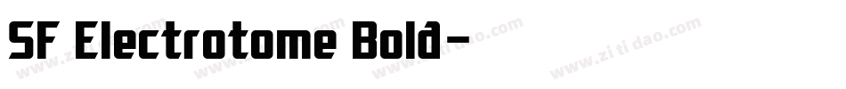 SF Electrotome Bold字体转换